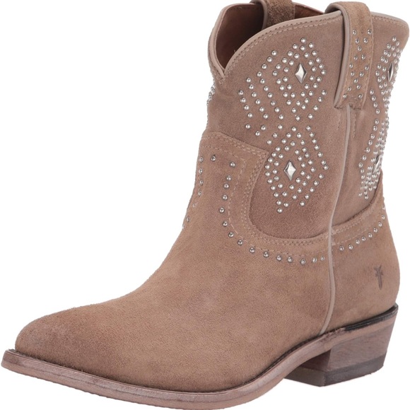 Frye Billy Stud Suede Short Boot Size 5.5 - Picture 3 of 7